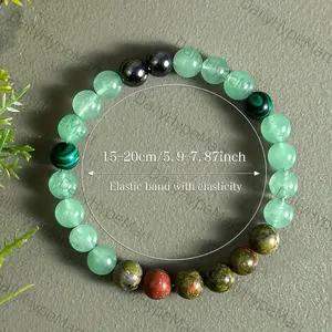 4PCS Crystal Wealth Luck Bracelet Set for Men & Women Anti-Anxiety