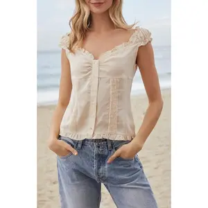 John Galt Women's Light Pink Tianna Top