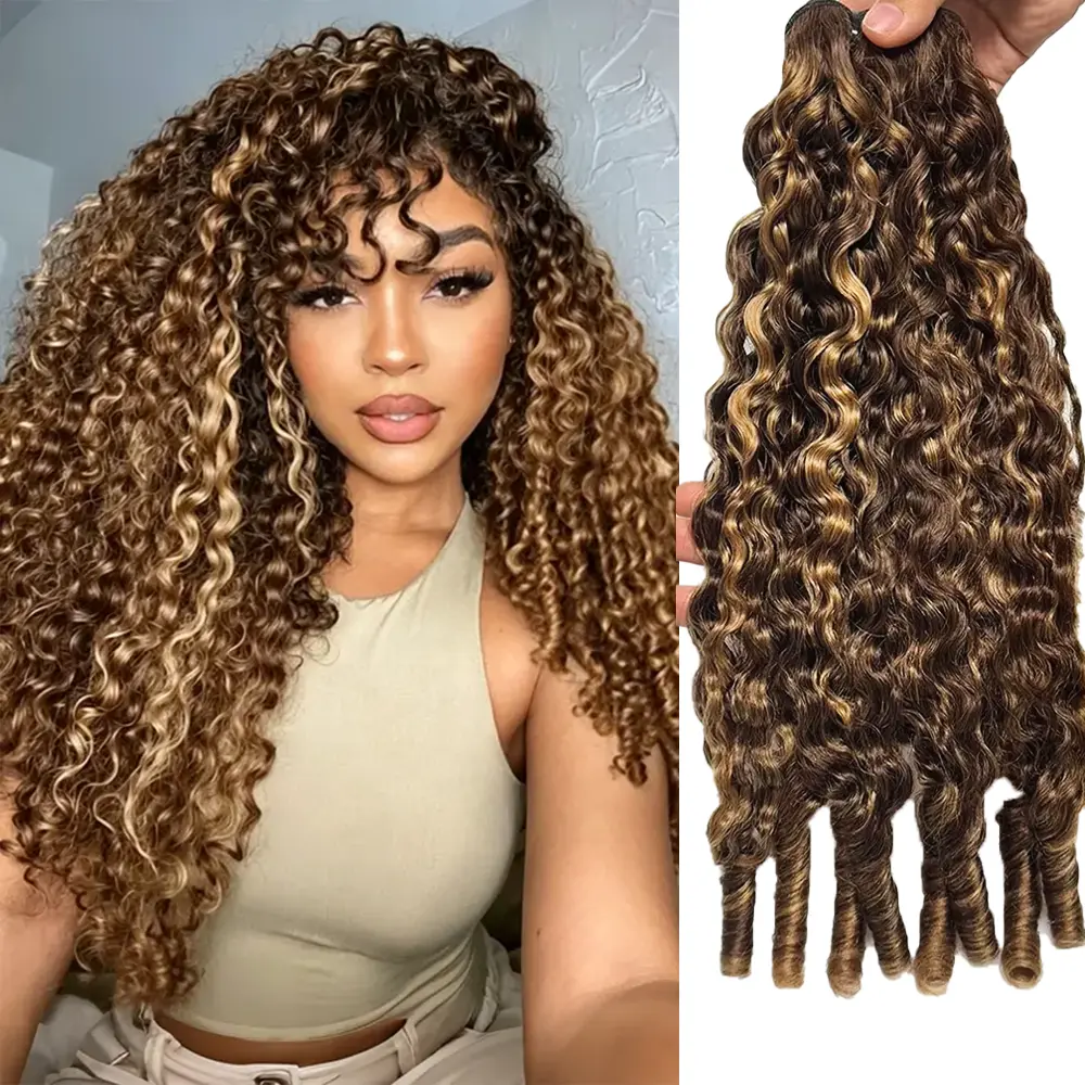 Ramiss Brazilian Burmese Curly Virgin Hair Bundles Human Hair Quick Weave For Black Women Spiral Curly End Deep Curly Human Hair Extensions 100% Human Hair Bundles Deal #tiktokshopbacktoschool #