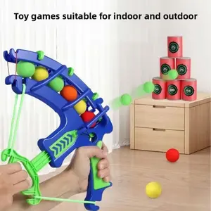 New shooting stick ball game set, indoor interactive toy, EVA elastic cotton target ball for family fun, suitable for giving as a gift to friends and family, suitable for indoor and outdoor play toys, suitable for multiplayer games
