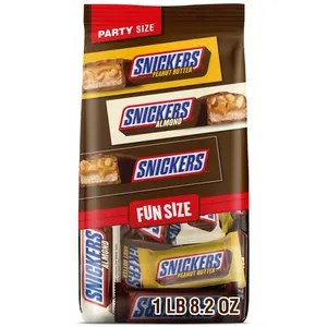Original, Peanut Butter & Almond Fun Size Milk Chocolate Candy Bars Variety Assortment, Party Size, 24.02 Oz Bulk Bag