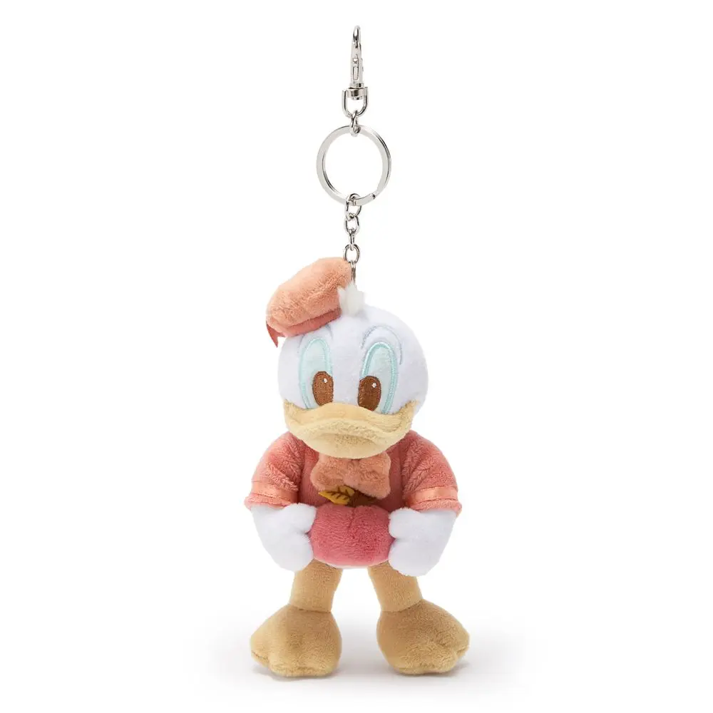 Disney Store Donald Duck ''Fall Vibes'' Plush Keychain Bag Charm – 4 1/2'' – Exclusive