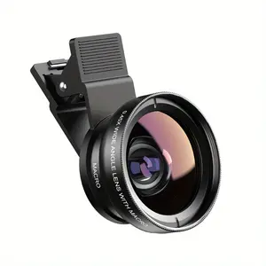 A 0.45X Ultra-Wide-Angle And Macro Lens Kit Featuring an Optical Zoom Function, Designed for Universal Compatibility with Smartphones, HD Wide-Angle Lenses, And Portable External SLR Cameras