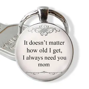 I Need Mom Keychain Pendant Fashion Classic Car Keychain Jewelry Bag Wallet Charm Accessories Mother's Day Gift for Mom