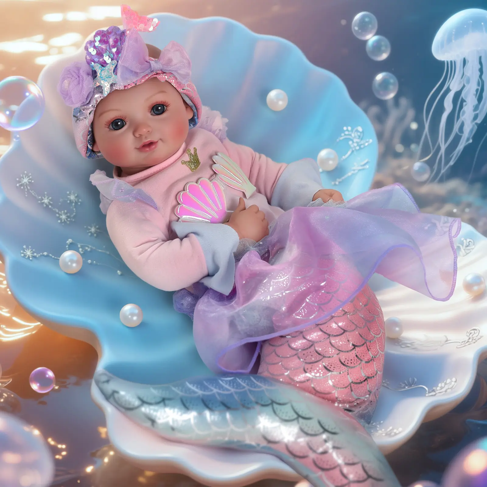 15-inch Mermaid Tail Girl 