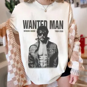 Benson Wanted Man Tour T-Shirt/Sweatshirt, Benson Boone 2026 Concert Merch  Vintage Fan Tee
