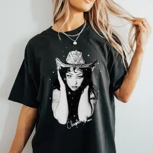 Chappell Roan Vintage Print Autograph Tee, Good Luck Babe, Pink Pony Club, Midwest Princess Tour, Chappell Roan Shirt