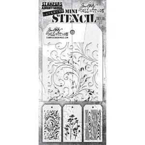 Tim Holtz Stampers Anonymous Mini Layering Stencil Set #10