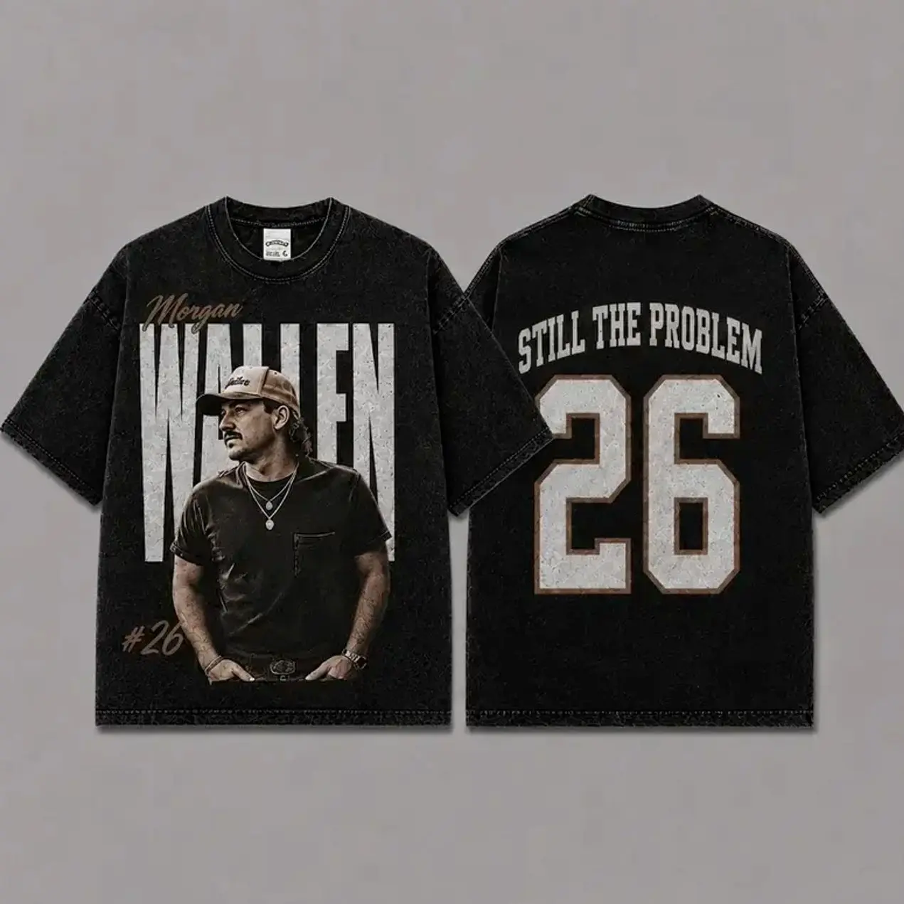 Wallen Still The Problem Tour 2026 Acid Washed Unisex Oversized Premium Cotton T-Shirt, Vintage Music Merch T-Shirt, Music Country Style, New Album Gift For Fans, Oversize shirt, Vintage Outfit, Gift for fan, Halloween Gift 48B