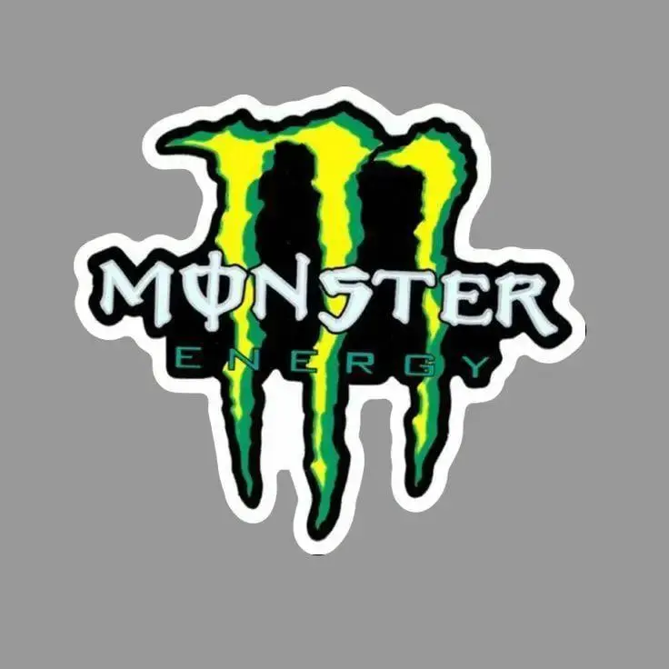 Monster text Sticker - Extreme Sports Racing Decal for Dirt Bikes and Cars