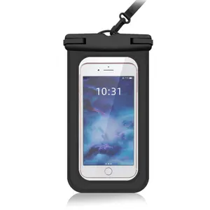 Outdoor Waterproof Phone Pouch, Sandproof & Dive-Friendly Touchscreen PVC Phone Dry Bag, Dry Bags Waterproof, 21.3*10.8cm