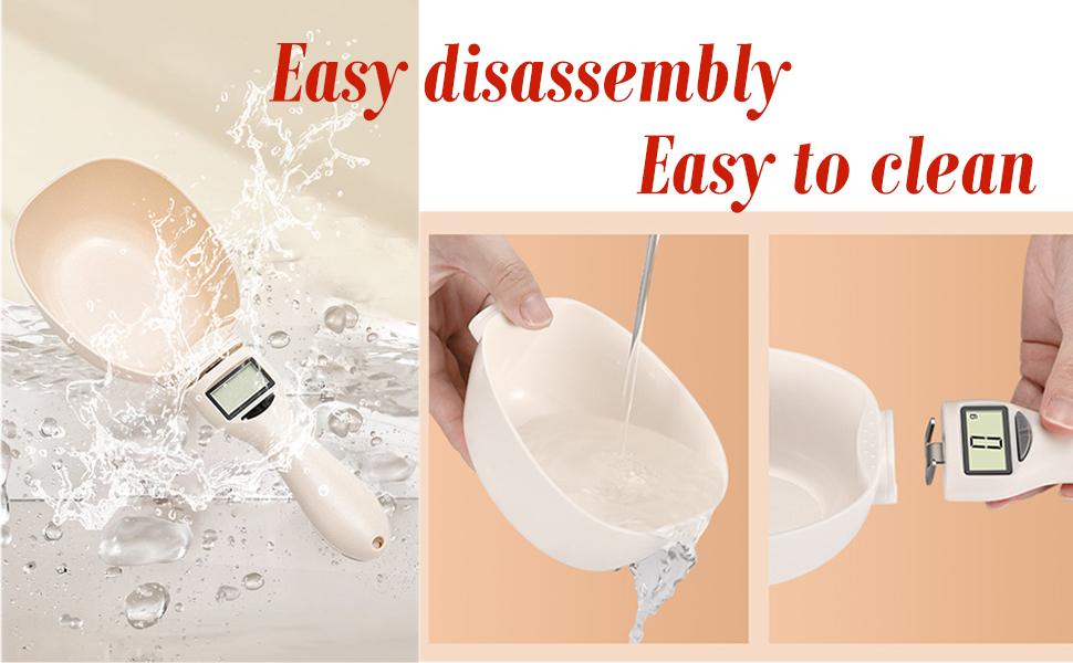 Digital Food Measuring Scoop Scale Electronic Kitchen Measuring Spoon Scale for Cooking Baking - Smart Adjustable Measure Cup for Home Cooks Bakers Chefs Pet Owners`