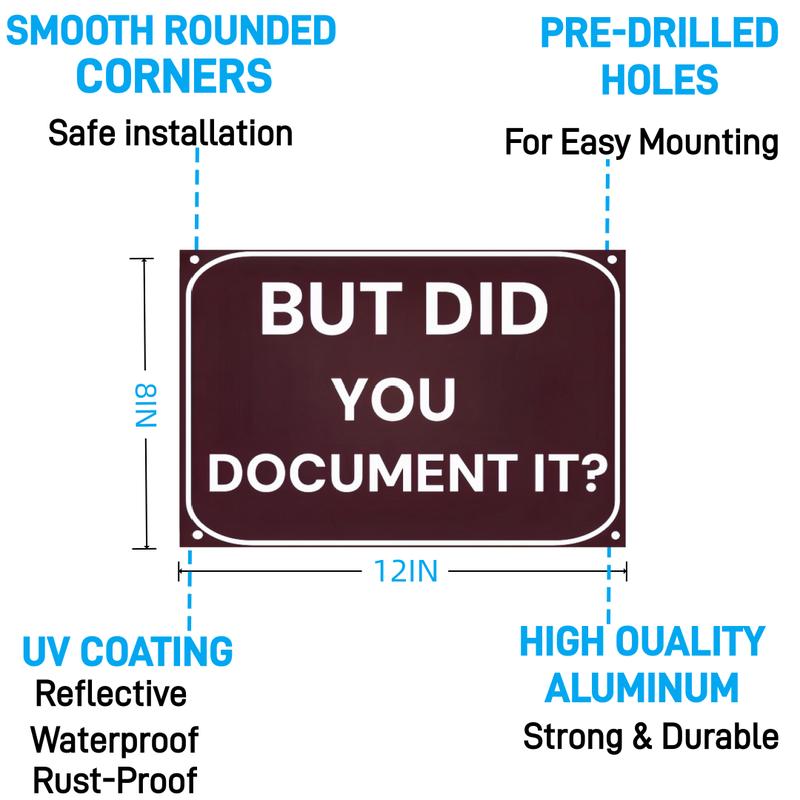 Desk Sign with Humor Quote Vintage Metal Wall Sign for Office Decor Home Workspace or Bar Ideal Funny Gift for Engineers Colleagues Men 8"x12" Decoration Hanging