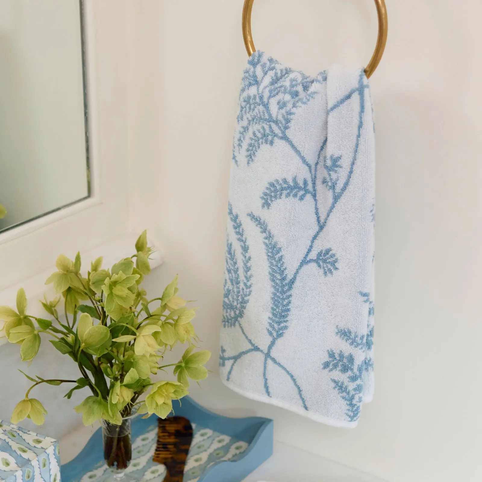 Lee Jofa x Weezie Patterned Hand Towels (pair)