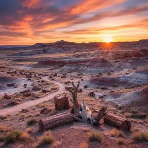 Petrified National Forrest National Park Canvas 8x10 in