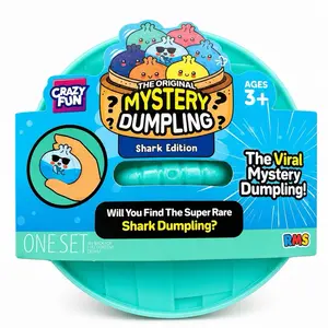 CrazyFun RMS Viral Mystery Dumpling Shark Edition Stress Toy, Durable Silicone Portable Tactile Fidget Toy for Anxiety Relief Products & Stress Relief Fidgeting