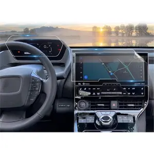 CDEFG 2 Pack bZ4X Screen Protectors, 12.3" Touchscreen & 7" Digital Gauge Cluster, for Toyota bZ4X (XLE, Limited) 2023 2024 2025 Accessories Nano Film 4PCS
