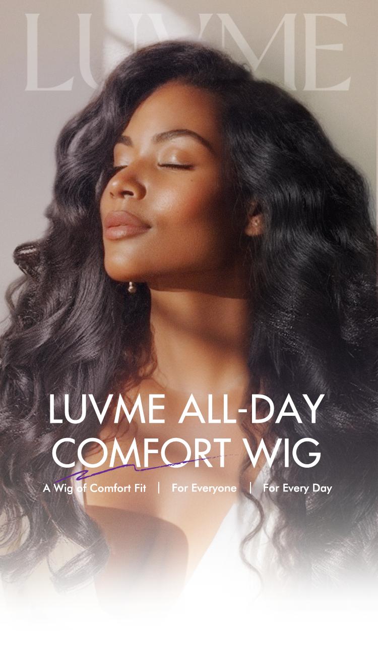 【LIVE】Luvme All-Day Comfort™ Wig Ombre Brown Layered Yaki Straight Glueless 7x6 Closure HD Lace Human Hair Long Wig Pre-Cut Lace