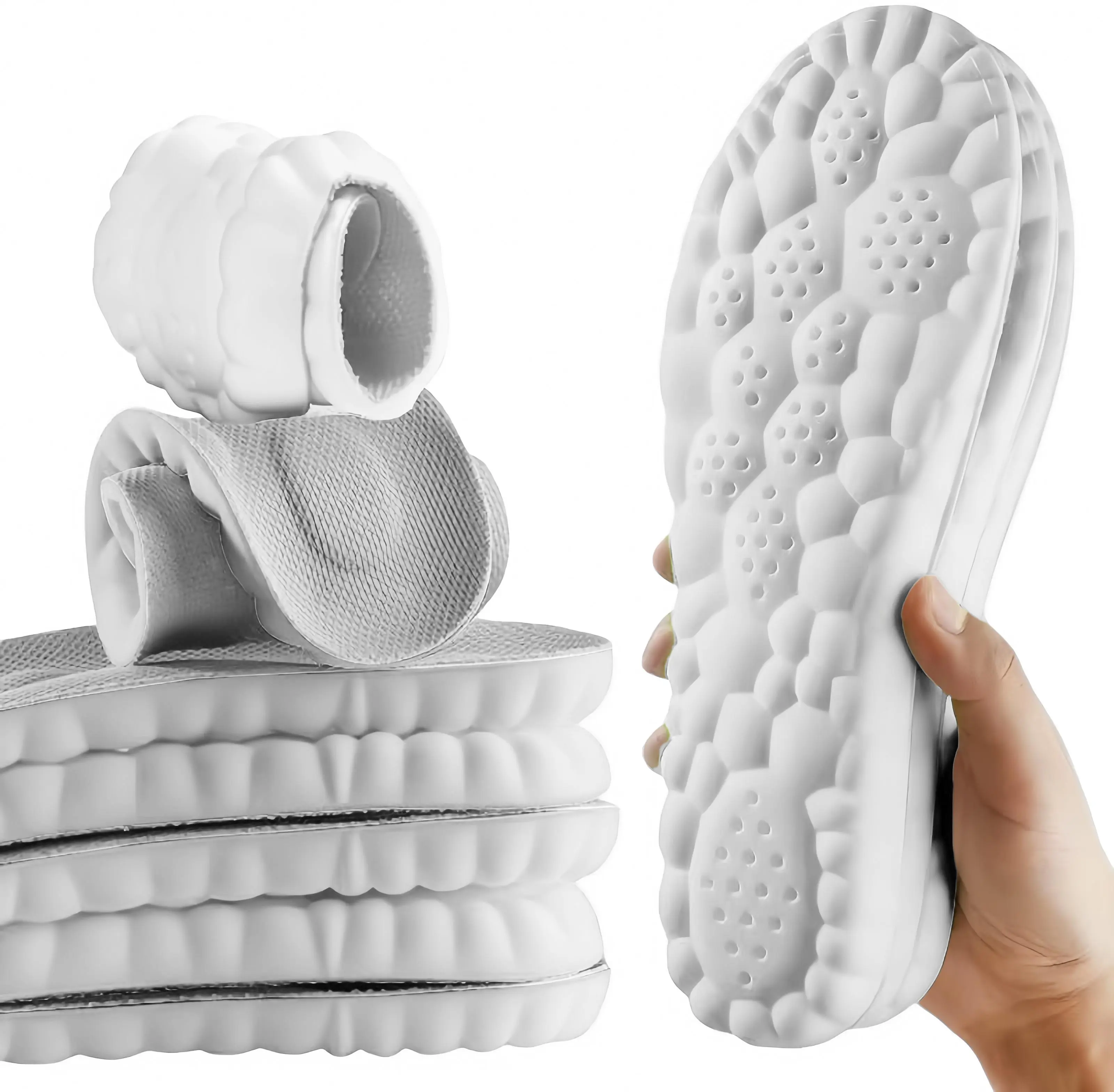 7 PCS 4D Anti-Fatigue Shock Absorption In for Men & Women Foot Pain Relief Unisex Design