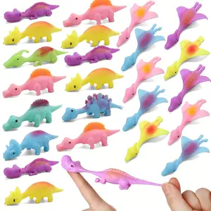 18/32-piece slingshot dinosaur finger toys, children's party gifts, sticky dinosaur launch toys, birthday gift packages suitable for boys and girls, Easter toys, Valentine's Day/Christmas gifts, Halloween/Thanksgiving/Christmas/Easter gifts