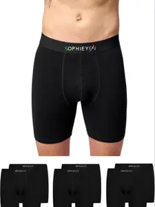 Men's Long Underwear 6 Pack, Fashionable Solid Color Trendy Youth Briefs, Seamless Soft Breathable Fitted Panties, All Seasons