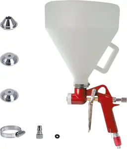 Drywall Wall Painting Sprayer,1.5 Gallon Paint Texture Tool Air Hopper Spray Gun with 3 Nozzle(4.0mm/6.0mm/8.0mm) for Stucco Mud or Popcorn on Walls and Ceiling