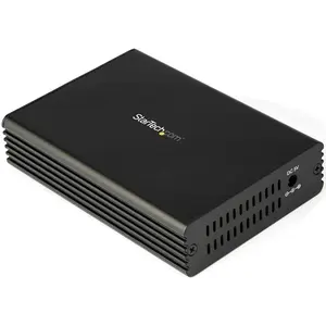Startech MCM10G6SSFP 10GbE Fiber Ethernet Media Converter for 1, 2.5, 5 & 10Gbps Network - Black
