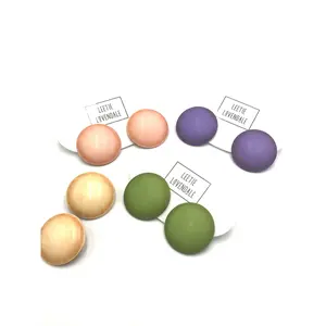 Saddle Up Retro Button Stud Earrings
