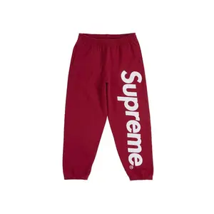 Supreme Men's Satin Appliqué Sweatpant (FW25) Red, from StockX