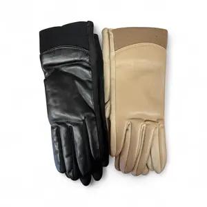 Smooth Leather Touchscreen Gloves