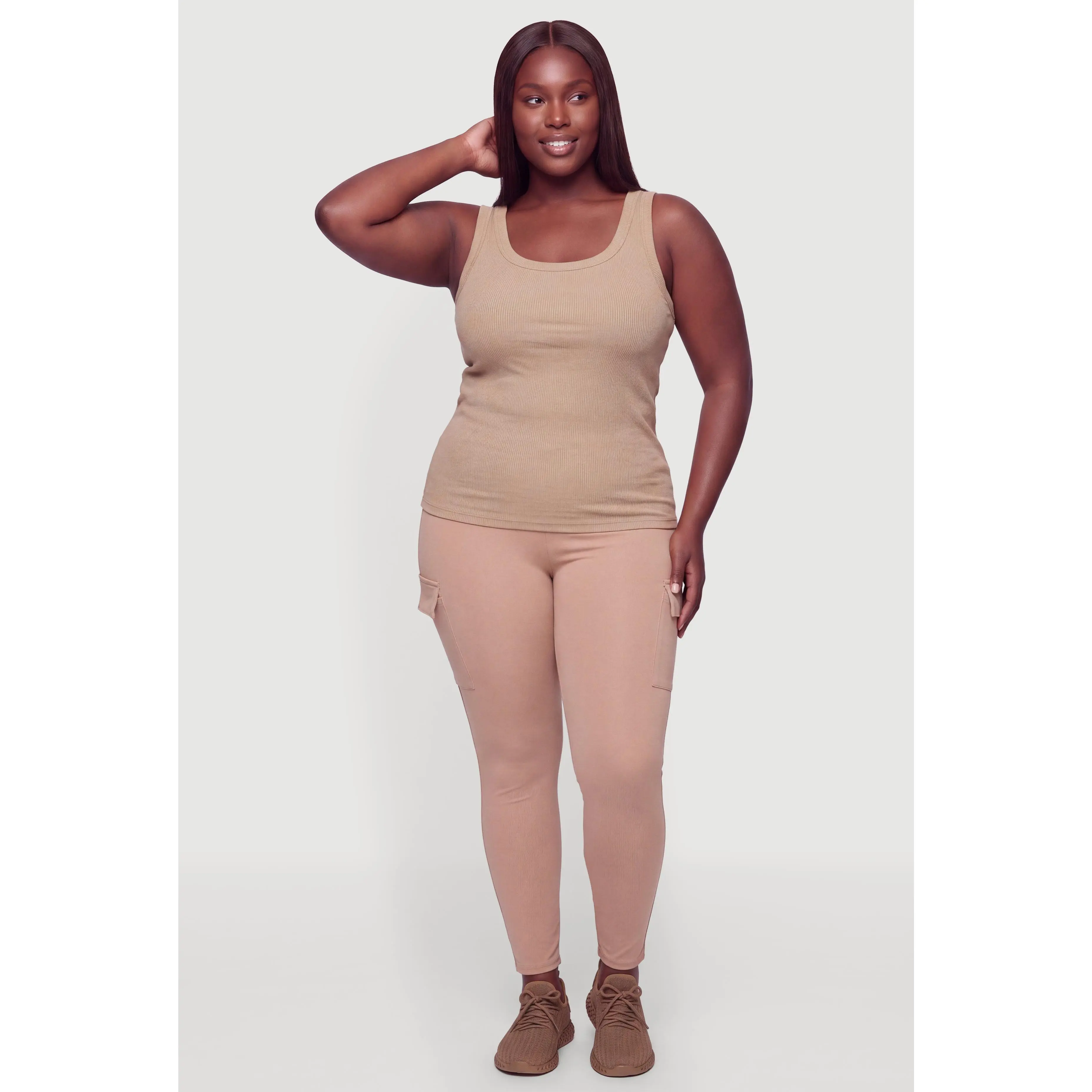 Plus Size Cargo Leggings