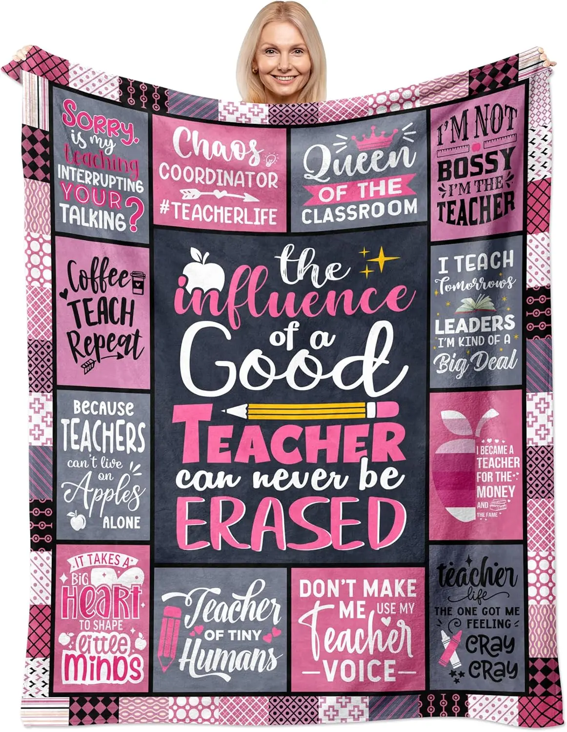Teacher Gifts for Women, Gifts for Teachers Women, Best Teacher Gifts, Teacher Appreciation Week Gifts for Women, Teacher Gifts from Student, Thank You New Teacher Gift Throw Blanket 60"X50"