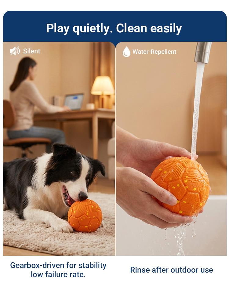 Sovelivee Soulful Interactive Soccer Ball – Infused with Life, Made to Cherish. Automatic Rolling Pet Toy, Loyal Brave Guardian 2026 Edition, Rechargeable & Durable, for Your Beloved Companion dog