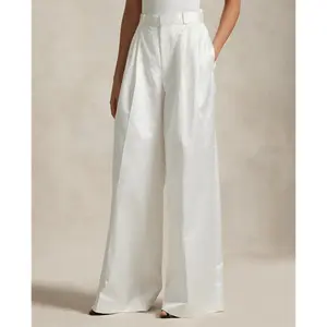 Polo Ralph Lauren - Pleated Satin Wide-Leg Pant