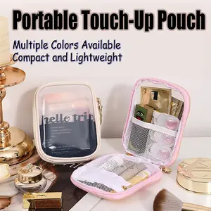 Large Capacity Transparent Waterproof Makeup Bag, Travel Cosmetic Bags, Travel Toiletries Storage Pouch, Women's Cosmetic Organizer, Cosmetics Organizer, Compact, Perfect Gift for Christmas,Birthday, Valentine's Day, Mother's Day, New Year gifts