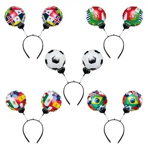 Spring headband balloon football night fans cheer headgear atmosphere decorative props balloon
