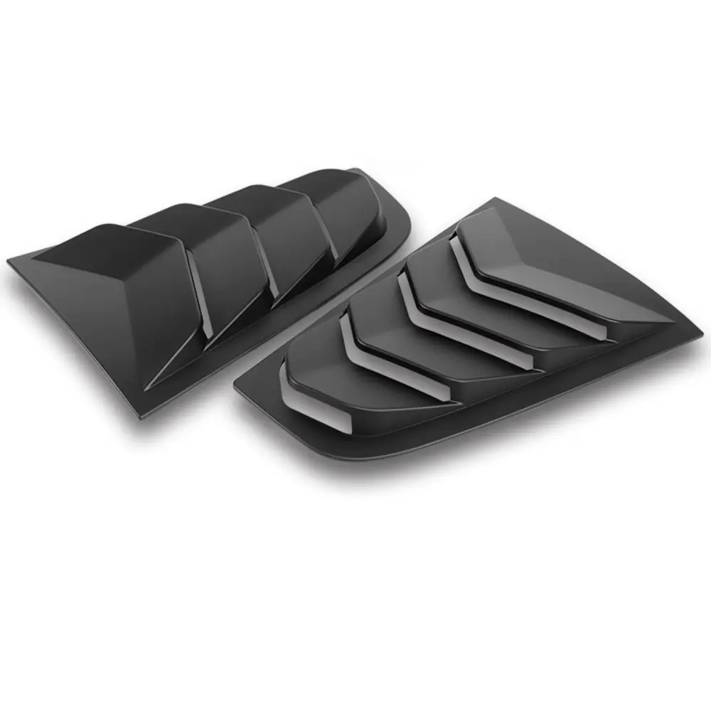 Stay Tuned Performance Side Window Louvers Compatible with 2003 - 2008 Nissan 350Z Z33 Racing Style Window Air Vent Louver Scoop Shades Cover 2Count ABS