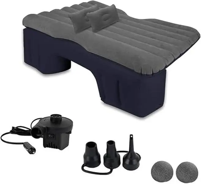 Deals Truck and Car Air Mattress Backseat Bed - Premium Quality Portable Car Inflatable Mattress with 2 Pillows Universal fit (1 Pack)