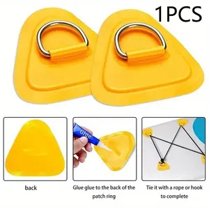 1pc Kayak accessories paddle board PVC patch inflatable boat rope buckle surfboard stainless steel D-type boat kayak paddle board