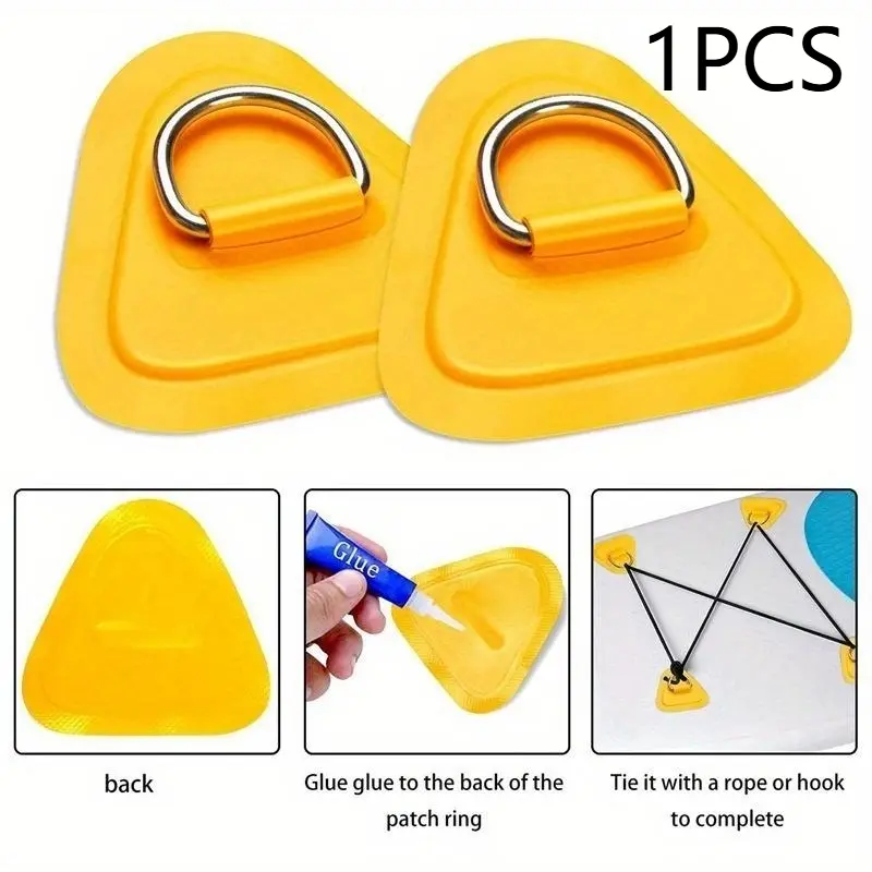 1pc Kayak accessories paddle board PVC patch inflatable boat rope buckle surfboard stainless steel D-type boat kayak paddle board