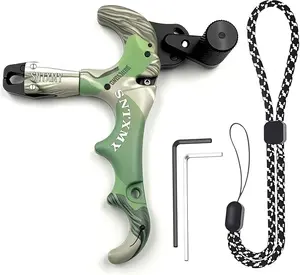 360° Rotatable 3/4-Finger Bow Release forCompound Bow, Thumb Bow Release Trigger,Archery Release Aid for bow hunting.