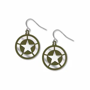 WWII Invasion star Earrings