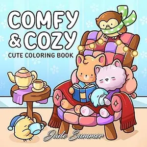 Comfy & Cozy: Coloring Book for Adults and Teens with Cozy Scenes and Cute Animal Characters for Relaxation (Comfy and Cozy Coloring Books)