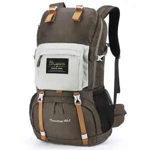 MOUNTAINTOP 40L Hiking Backpack Lightweight Travel Backpack for Men Women Outdoor Camping Backpacking with Rain Cover & Multiple Pockets