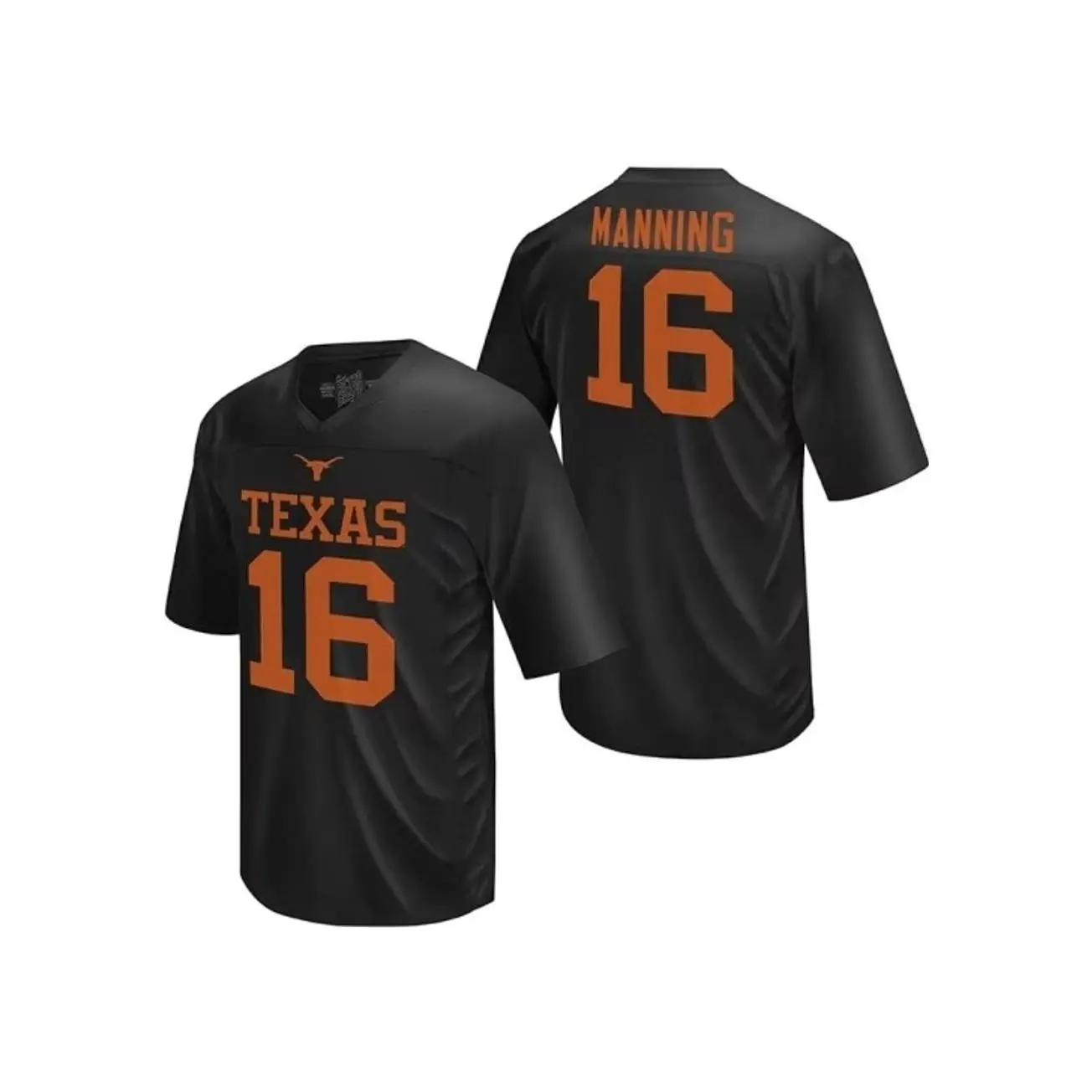 Mens College Football Manning Texas State Longhorns Black Football Alternate Football Jersey