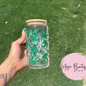 Leaf Libbey Glass Cup