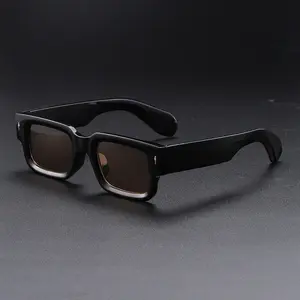 Street style sunglasses, new European and American retro square frame sunglasses, simple UV protection sunglasses for men and women