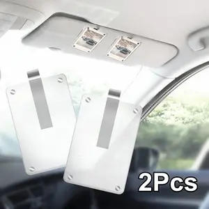 Magnetic Car Clip for Sunshade, Acrylic Photo Holder, Christmas Gift for Pet Owners, Couples, Families, Valentine Anniversary Present, Popular, Pet Owner Gifts, Couple Anniversary Gifts, Parent-Child Gifts, Car Storage Organizer, Car Accessories