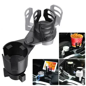 2 in 1 Car Cup Holder Expander, Multifunctional Cup Holder Adapter Extender for Car with Expandable Insert, Fits Yeti, Hydroflask and Other 32/40 oz Large Water Bottles & Mugs