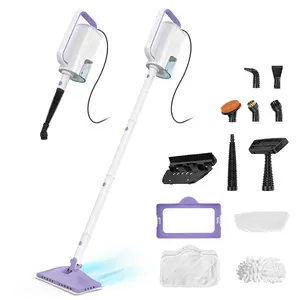 [Summer Vibes]Steam Mop 12-in-1 Floor Cleaner with Detachable Handheld Steamer for Walls, Grout, Floors, Tiles, Carpets & Grease. Includes Multi-Function Accessories Cleaning Tools Cleaning Set